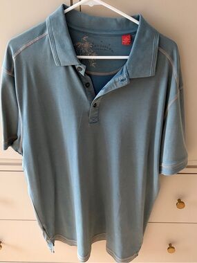 Tommy Bahama Soft Slate Greenish Blue Short-Sleeve Polo